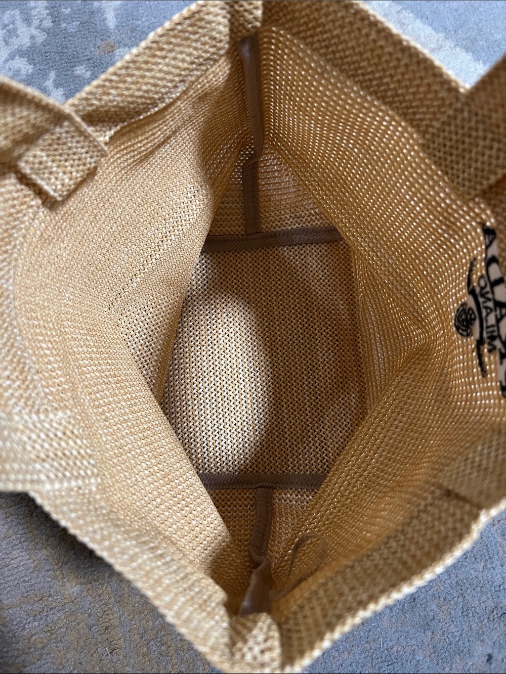 Prada Raffia Logo Tote - Picture 5 of 8